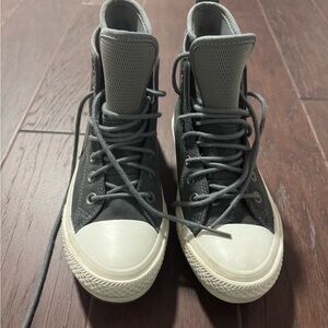 Women’s Gray High-Top Sneakers